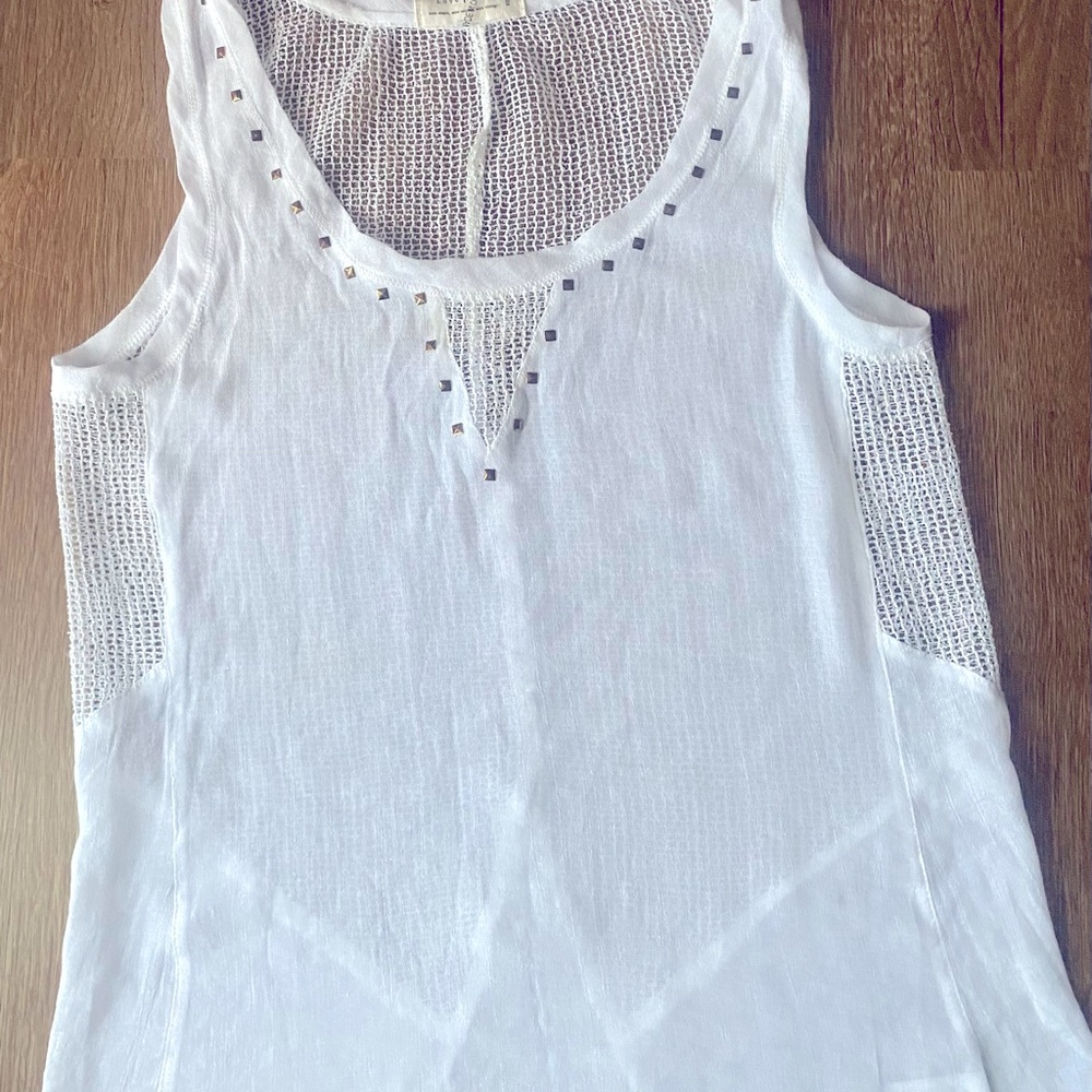 See through shirt for sale.  Must wear tank underneath